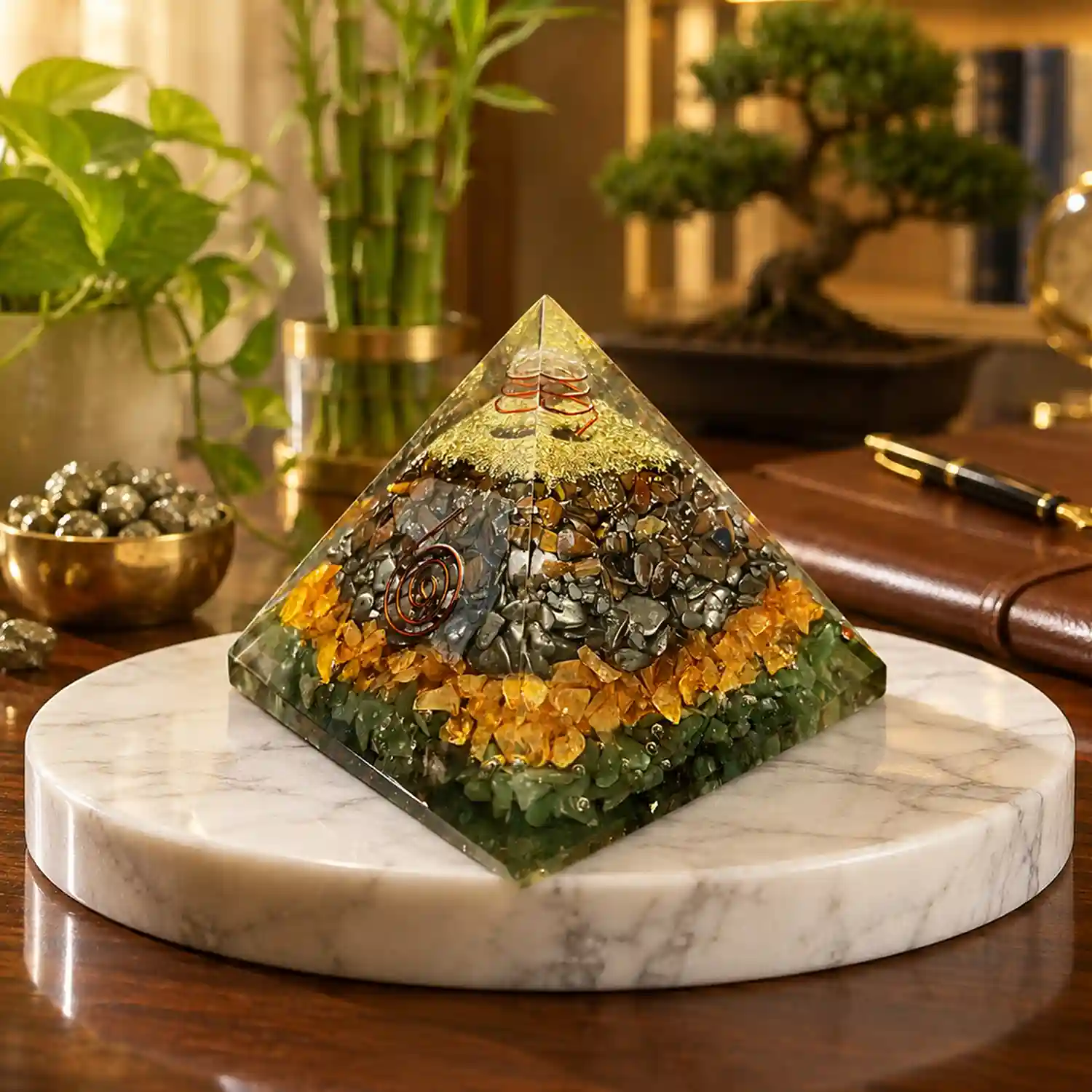 Money Magnet Pyramid | Wealth & Prosperity Orgone Pyramid